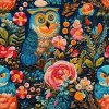  Embroidered owl