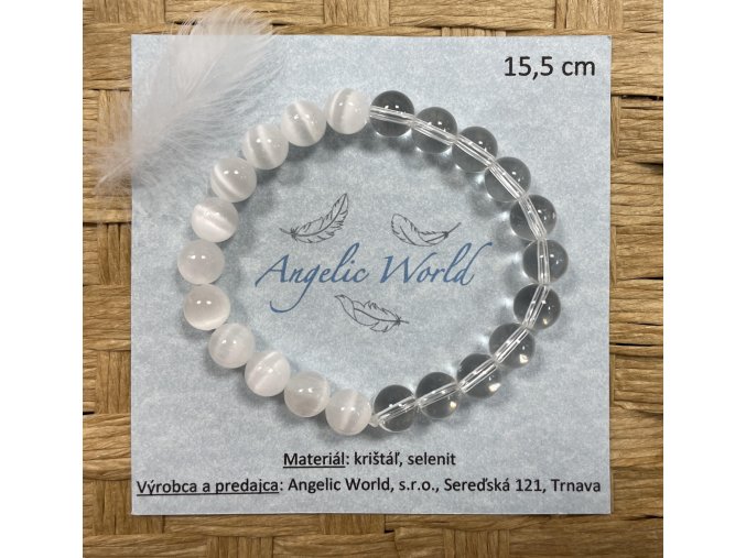 Naramok Stvoritel Zdroj selenit, kristal 15,5cm