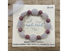 Naramok AA Chamuel rodochrozit, ruzenin 16cm