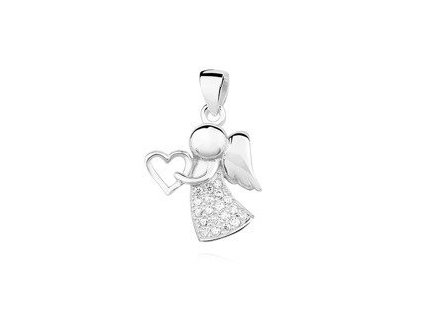 eng is Silver 925 pendant with zirconia angel 11103 112kc