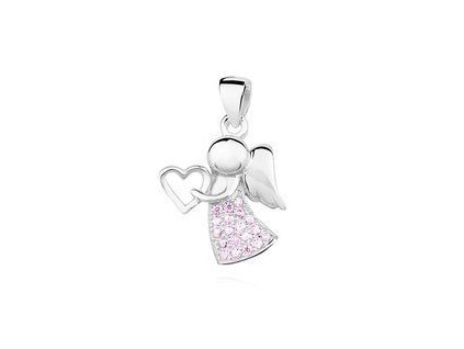 eng is Silver 925 pendant with zirconia angel 12781