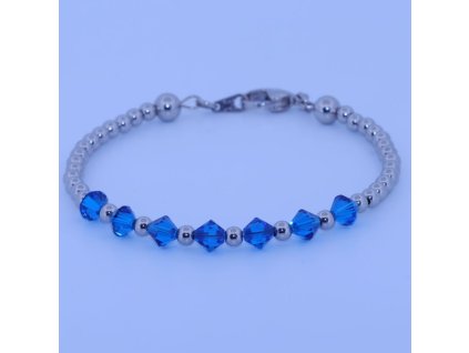 Čakrový náramek na 5 čakru ze Swarovski