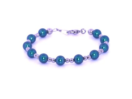 Dámský prémiový náramek vyrobený z perel Swarovski, Tahitian Look