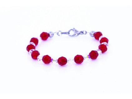 Dámský náramek Beads Xilio vyrobený z křišťálu Swarovski, Siam