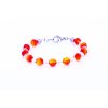 Dámský náramek Beads Xilio vyrobený z křišťálu Swarovski, Fire Opal