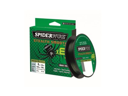 Spletaná šnúra SpiderWire Stealth Smooth8 zelená 150m (Farba zelená, Priemer 0,06mm, Dĺžka 150m)