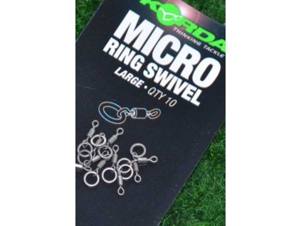 Korda Mikro obratlík s krúžkom MICRO RING SWIVEL (Veľkosť large)