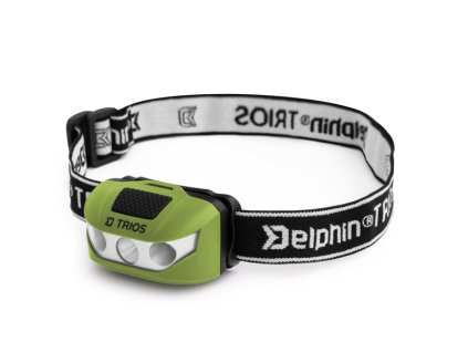 Čelová lampa Delphin TRIOS (Výrobca Delphin, Váha 58g, Rozmer 57x30x33mm)
