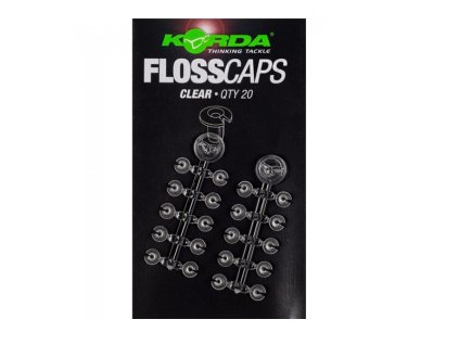 Korda Zarážka FLOSSCAPS (Farba clear)