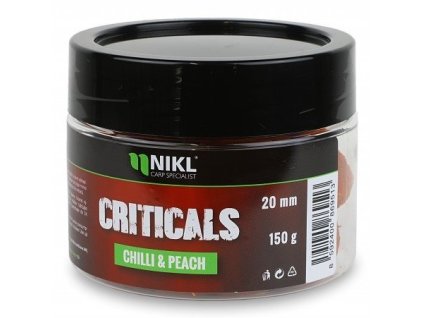Nikl Criticals Boilie Chilli & Peach 150 g