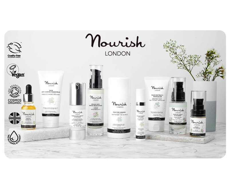 Nourish London přírodní veganská kosmetika