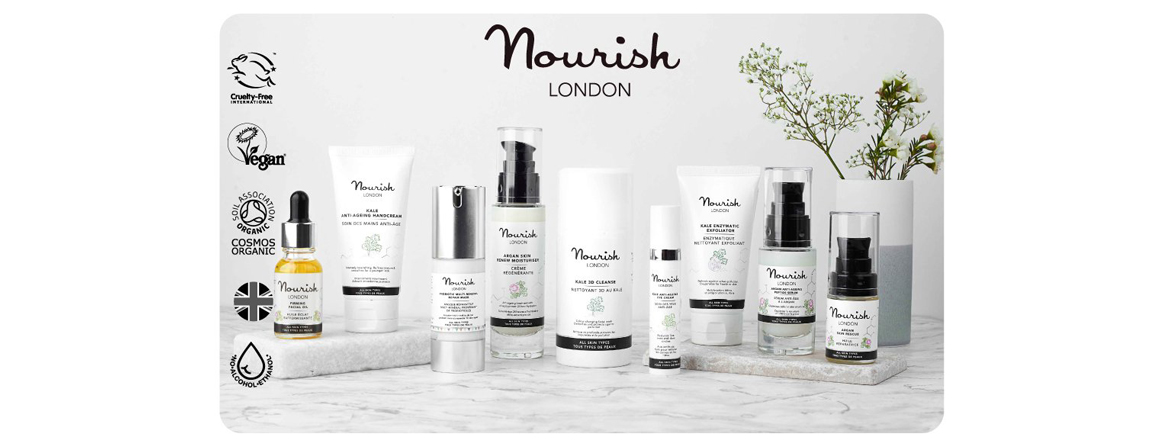 Nourish London přírodní veganská kosmetika