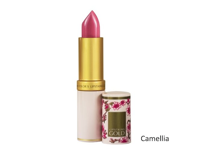 Dlouhodržící hydratační rtěnka Lipstains Gold - Camellia