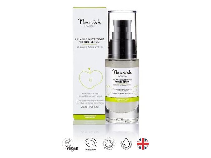 anglickakrasa peptidove serum na smisenou a mastnou plet nourish balance nutritious peptide serum