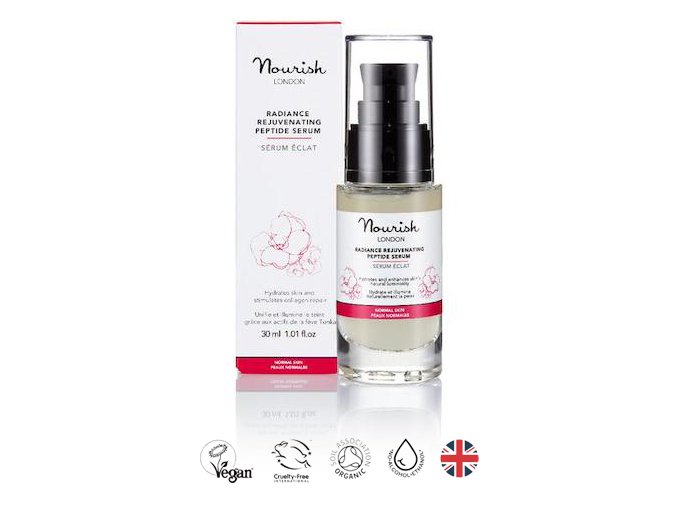 anglickakrasa peptidove serum na normalni a zralou plet nourish radiance rejuvenating peptide serum