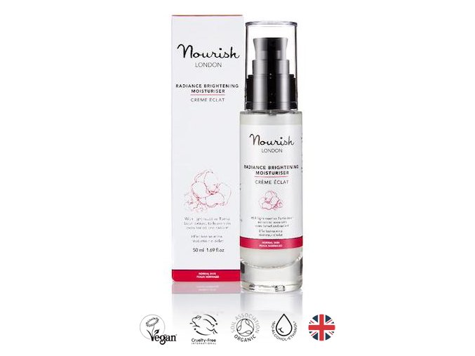 anglickakrasa hydratacni krem na oblicej na normalni a zralou plet oblicejovy nourish radiance brightening moisturiser