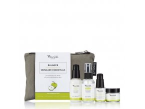 anglickakrasa balance na smisenou a mastnou plet smisena mastna plet mini kit sada na cestovani kosmeticka tasticka krem peptidove serum odlicovac cleanser tonikum nourish starter collection