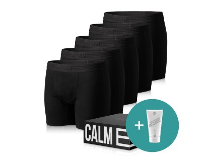 Daily Boxer Briefs Black Serenity 5 PACK 1400p
