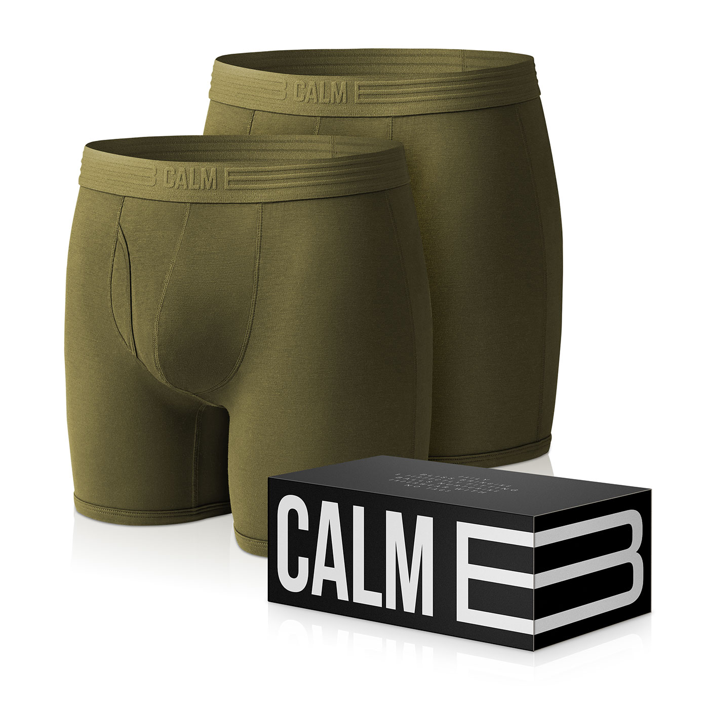 Calm B Boxerky tmavě zelené 2-pack Velikost: S