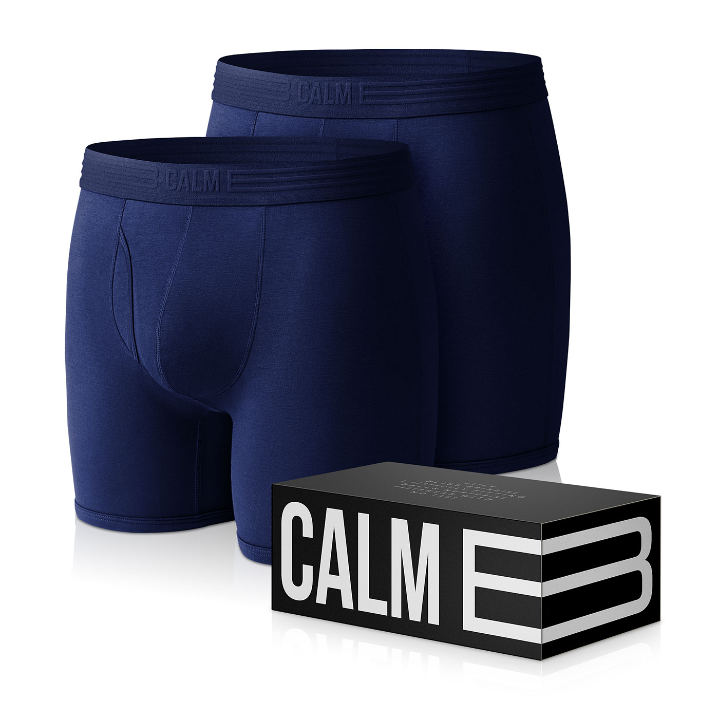 Calm B BOXERKY TMAVĚ MODRÉ 2-PACK Velikost: M