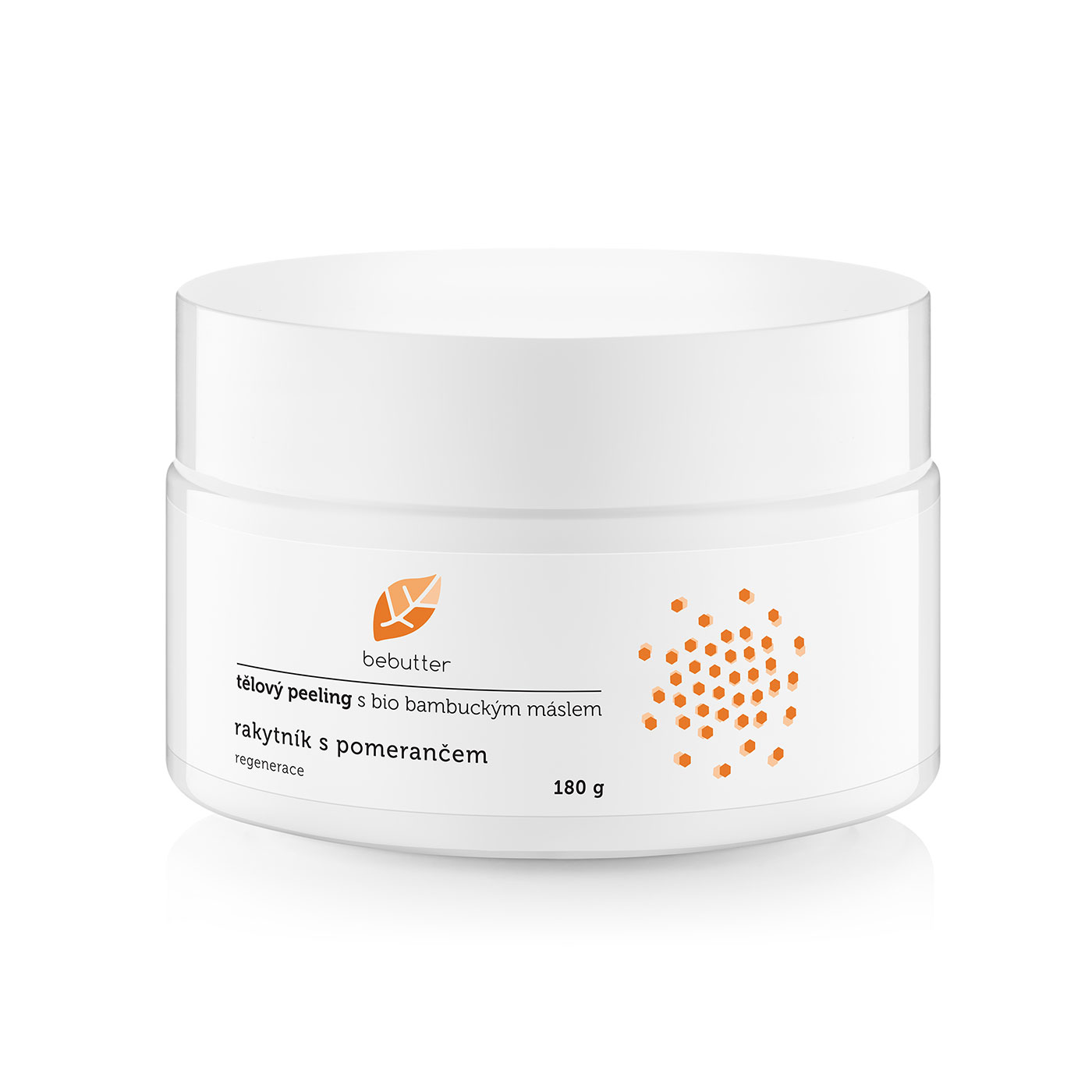 Tělový peeling s BIO bambuckým máslem rakytník s pomerančem