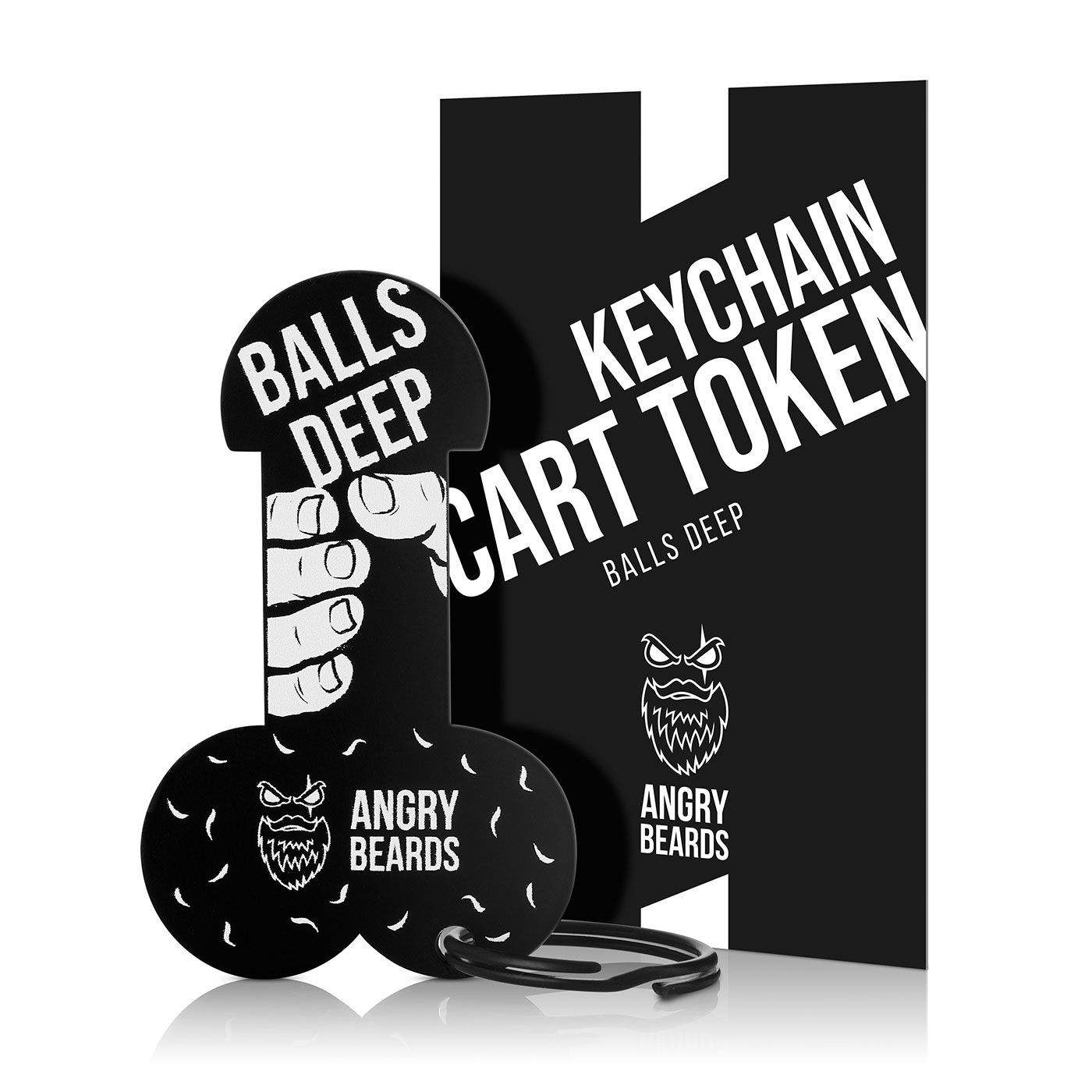 Angry Beards KLÍČENKA – ŽETON DO KOŠÍKU
