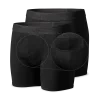 Kratší boxerky černé 2-pack