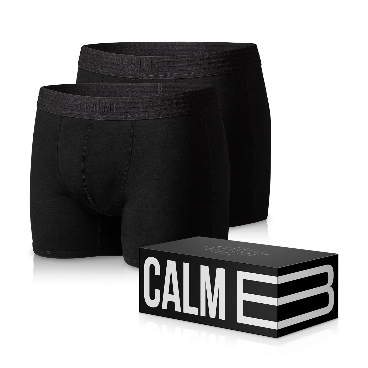 Calm B Kratšie boxerky čierne 2-pack Velikost: S