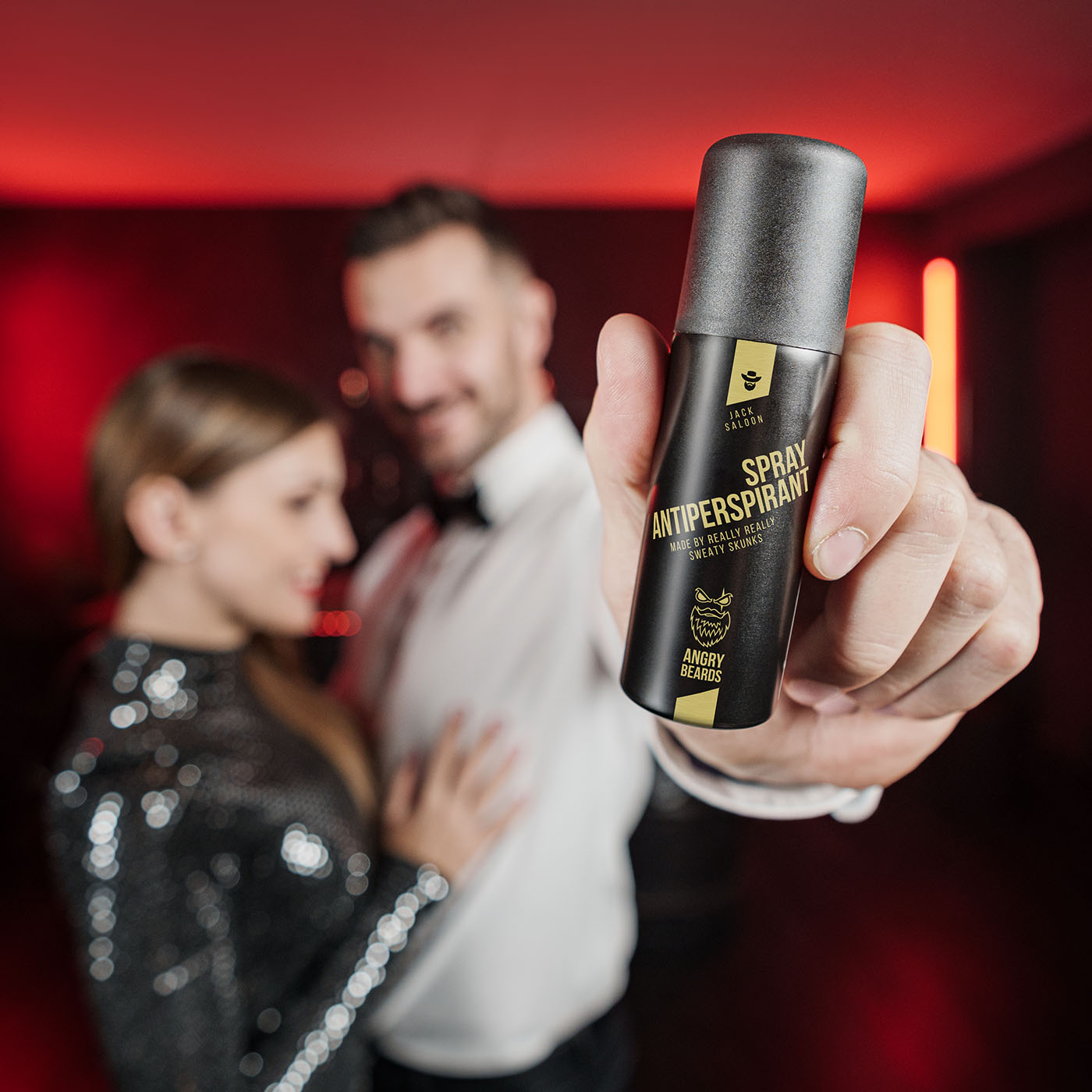 Angry Beards Antiperspirant Spray Jack Saloon – Sprej proti poteniu 50 ml