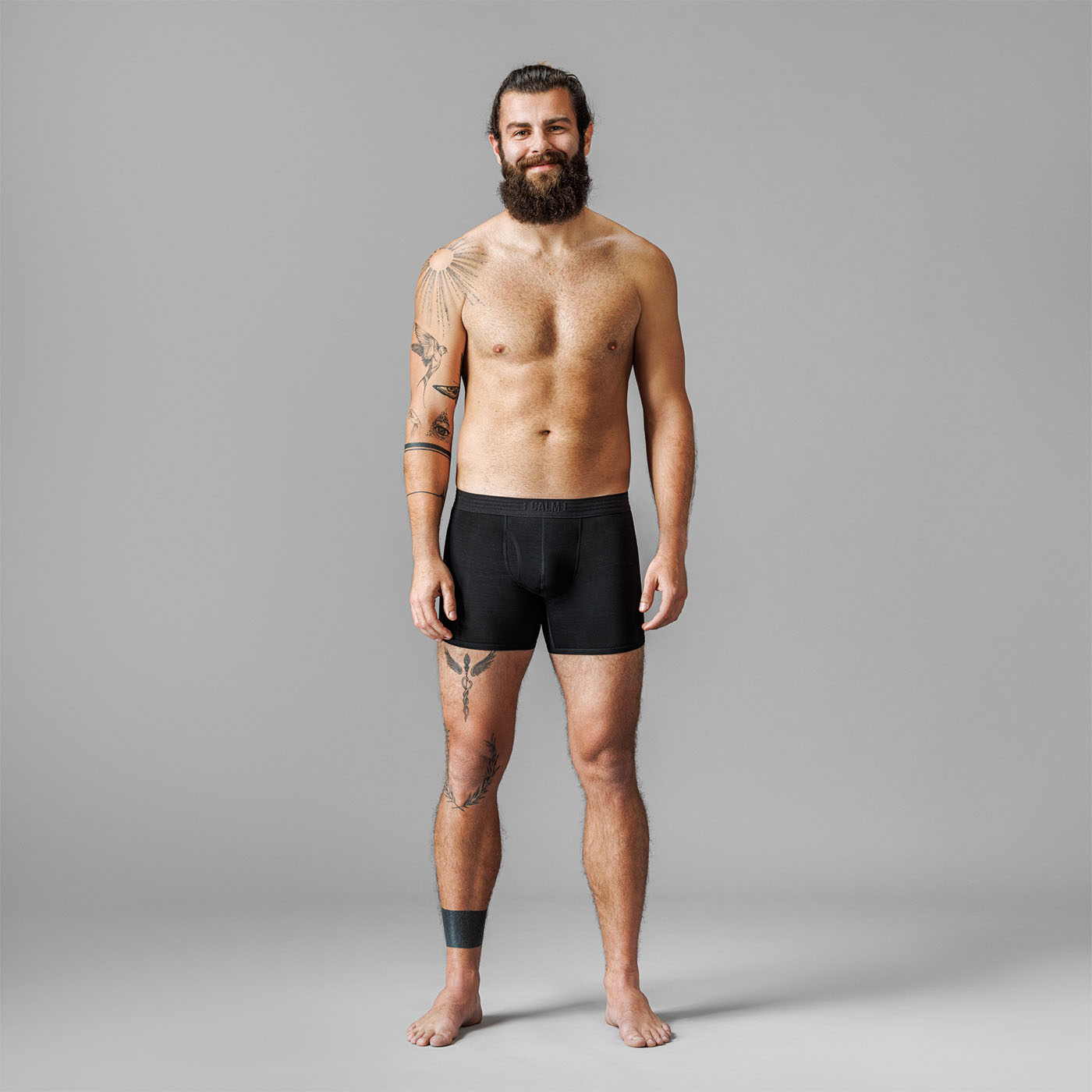 Calm B Boxerky čierne 2-pack s cockpitom Velikost: M