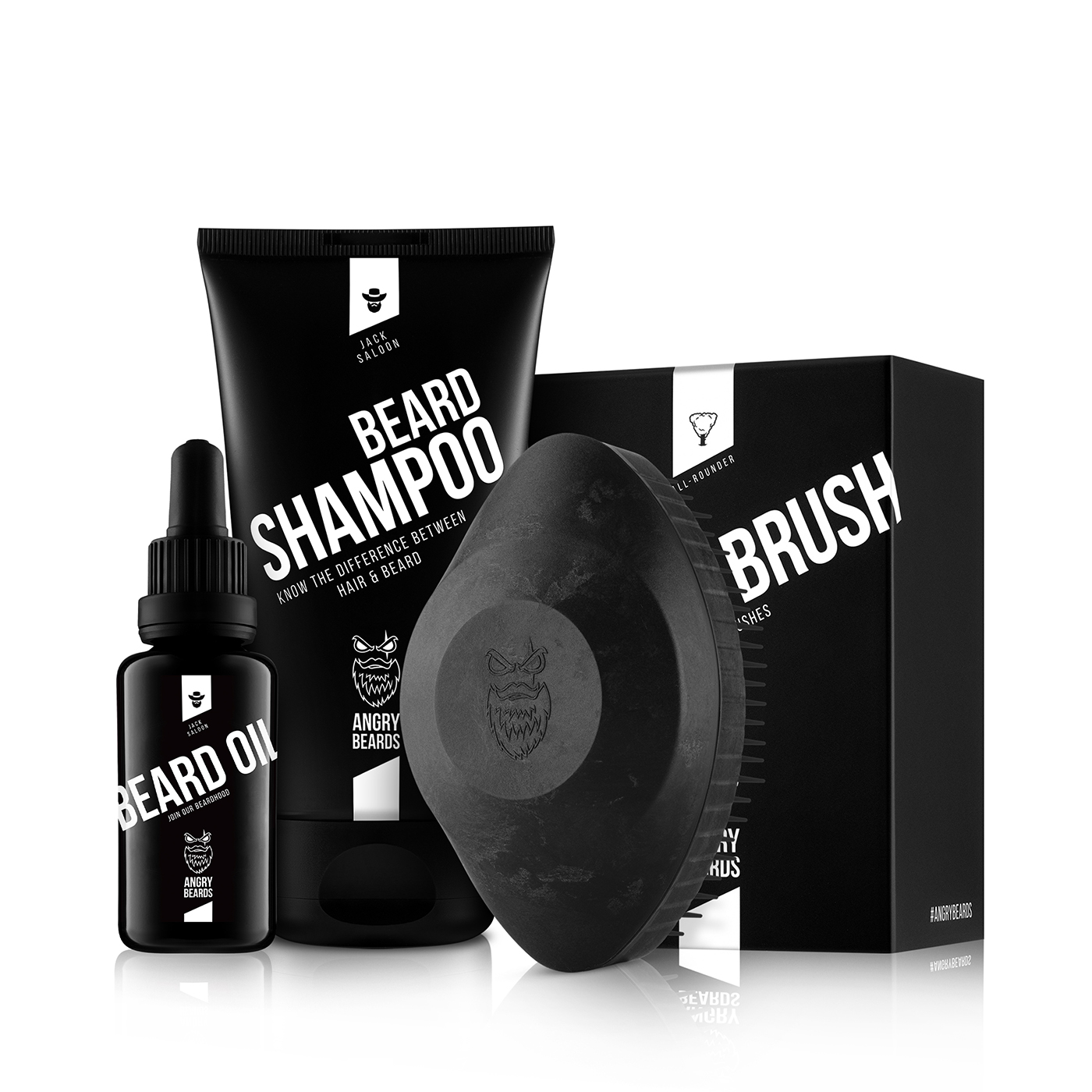 Angry Beards Zvýhodnený Beard Pack: Jack Saloon & Carbon