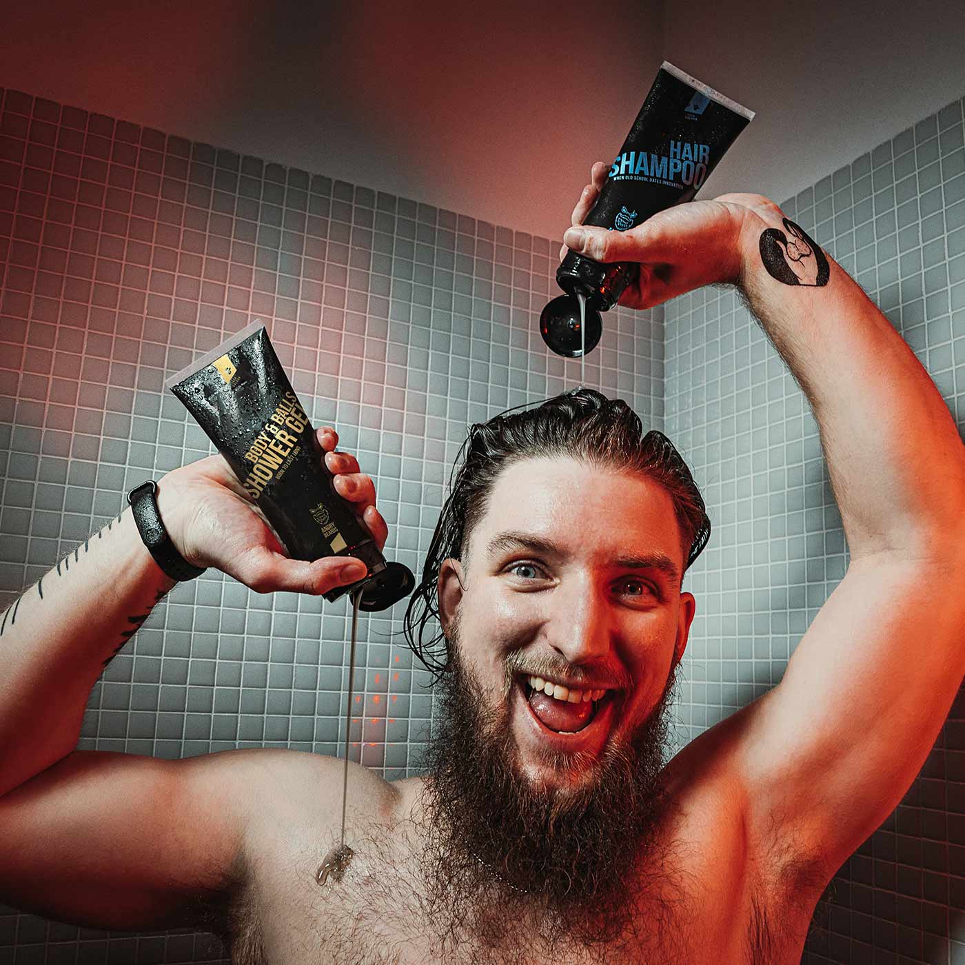 Angry Beards SHOWER SET JACK SALOON
