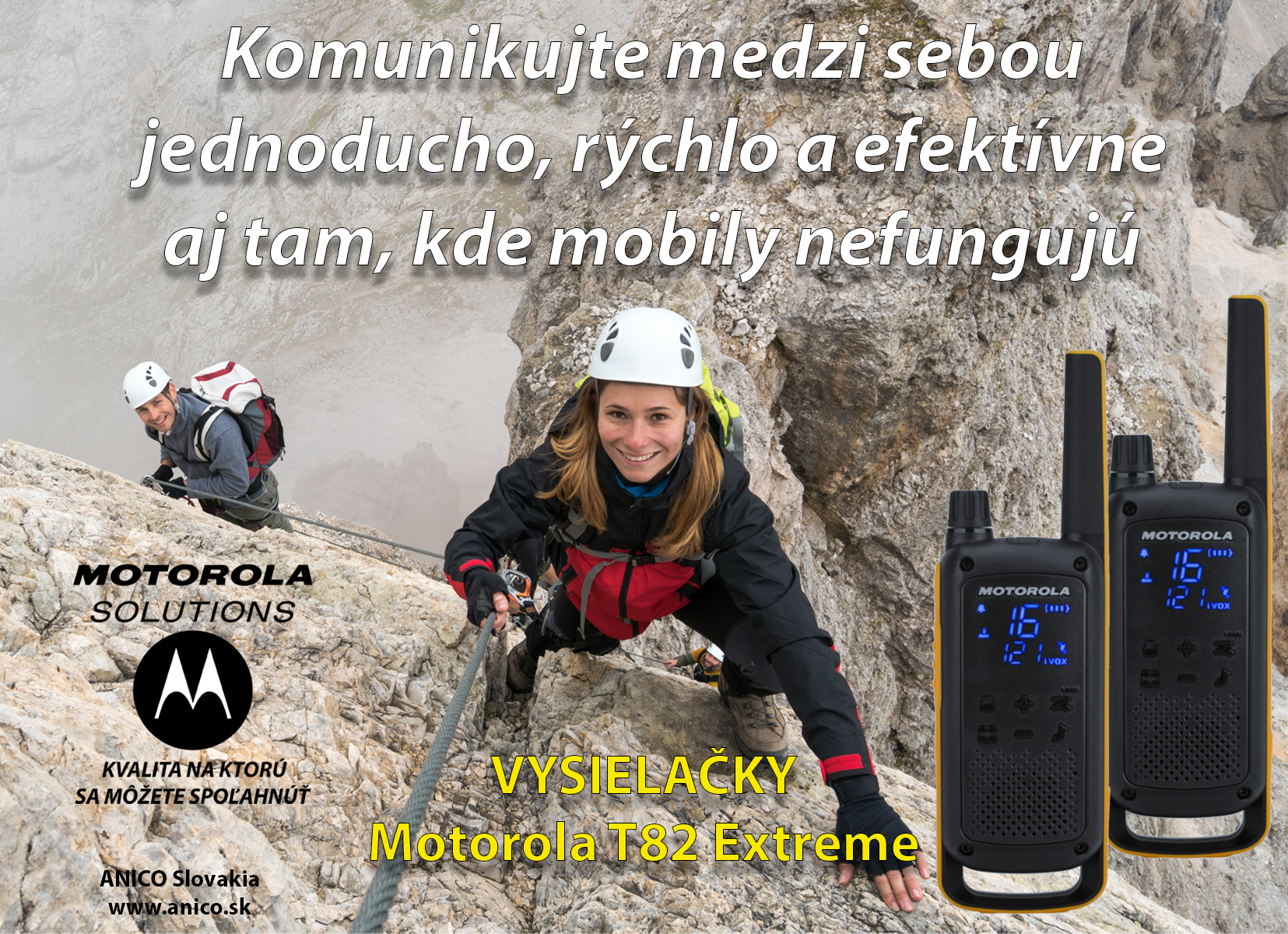 Prínos vysielačiek pre horolezcov