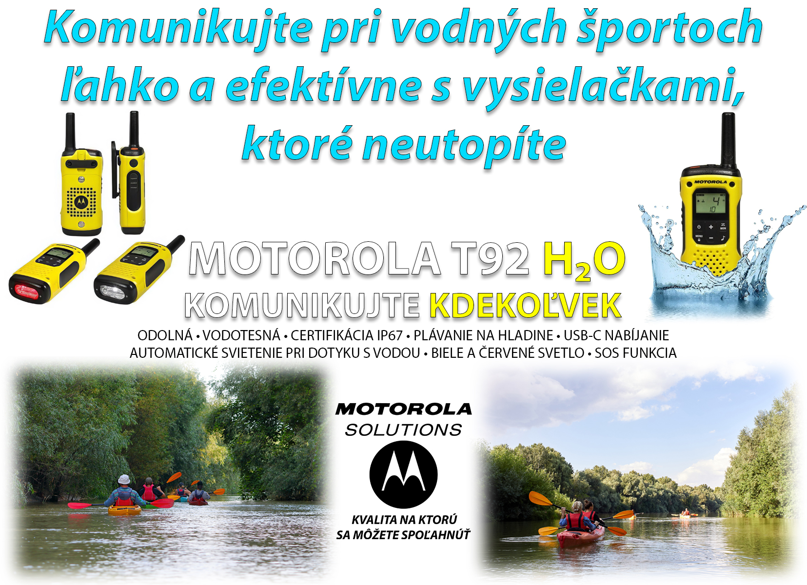 Prínos vysielačiek pri vodných športoch