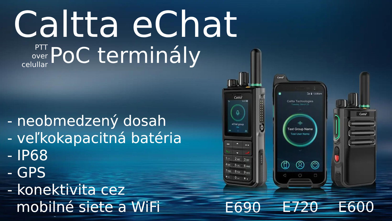 Caltta eChat PoC terminály