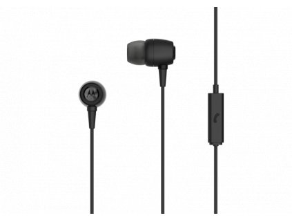 Motorola METAL EARBUDS SLÚCHADLÁ S MIKROFÓNOM / ČIERNE