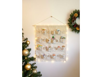 Adventní kalendář látkový