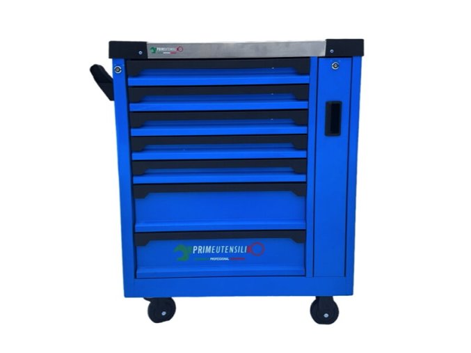 MONTÁŽNÍ VOZÍK S NÁŘADÍM 7 ZÁSUVEK S VÝSUVNOU POLICÍ 251 KUSŮ NÁŘADÍ