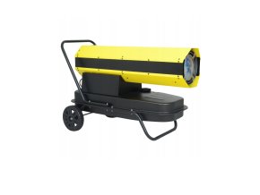 OHRIEVAČ DIESELOVÝ OLEJ VENTILÁTOR 40KW LCD TERMOSTAT 38L ČIERNA ČIERNA