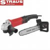 Straus 2 v 1 úhlová bruska 850 W 125 mm a 11,5palcový adaptér pro řetězovou pilu ST/AG125-1200S