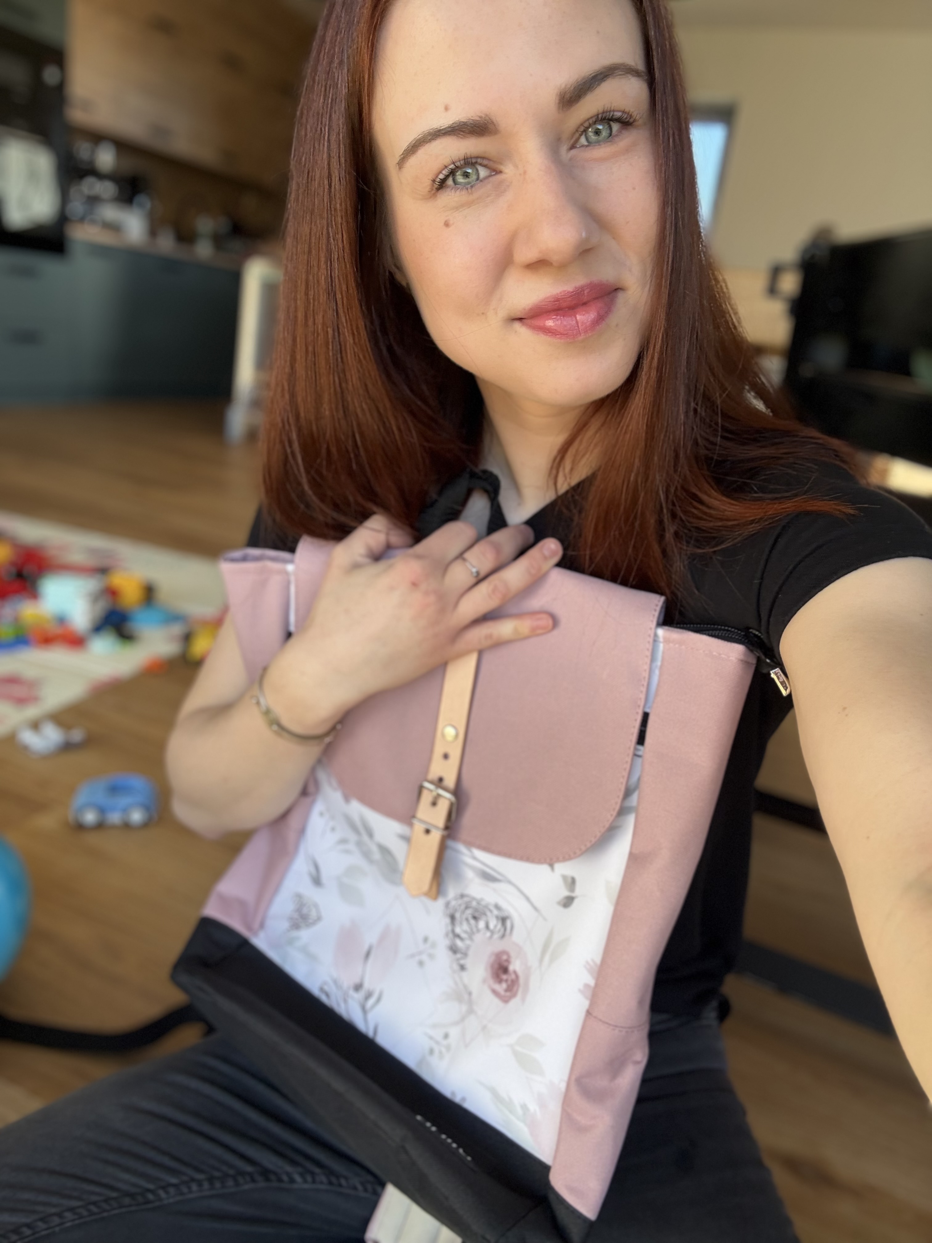 Aneta v dílně