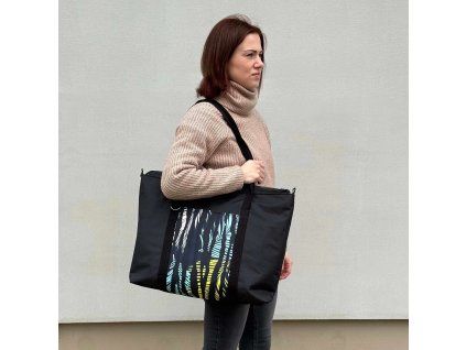Velká taška Vera - barevná zebra