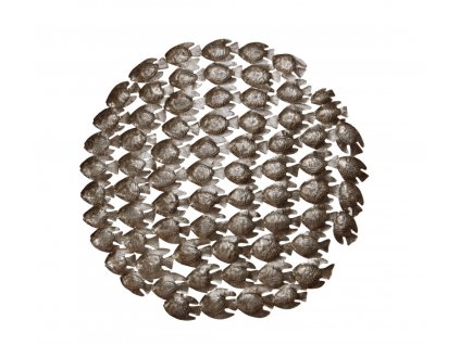 Dekorace na zed´- Plastika rybí hejno 85 cm