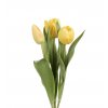 Umělá květina - Tulipán žlutý mix