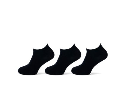 Kotníkové ponožky, 3pack - černá | Teckel
