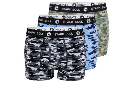 Pánské boxerky, 3pack - maskáčové | Stark Soul®