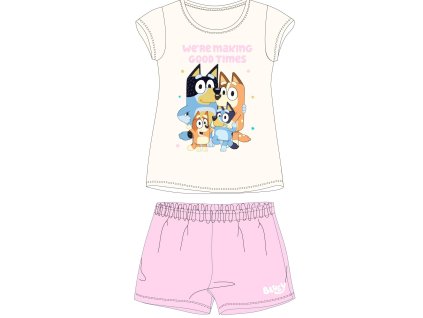 Dětské pyžamo - krémová/růžová | Bluey