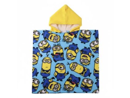 Dětské pončo - modrá/žlutá | Mimoni