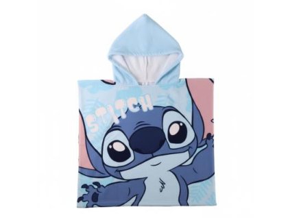 Dětské pončo - modrá | Stitch