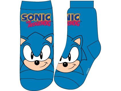Dětské ponožky - modrá | Ježek Sonic